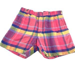 Vintage Jordache pink plaid shorts men’s size 34